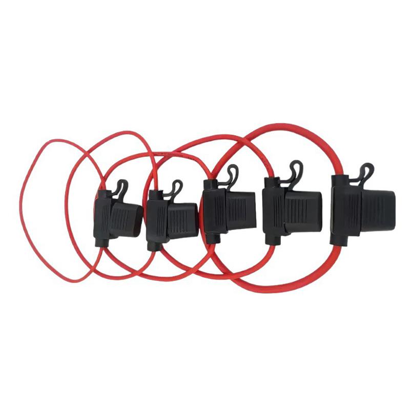 In Line Automotive Fuse Socket Mini Blade Waterproof Fuse Holder Splash-Proof 32V 50A With Fuse Blade Disconnect Switch Socket