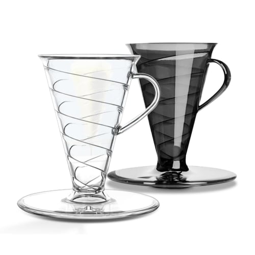 Jppium Conical 30 Single Coffee Dripper, 1-2 Cup Hand Brew Coffee Filter Cup, V30 Funnel Drip Filter Cup, Coffeeware Tool B