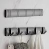 Gunmetal Grey No-Drill Invisible Wall-Mounted Hook for Entryway, Wardrobe, or Behind Door