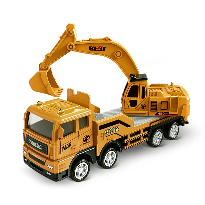 Plastic Mixer Excavator Truck Construction Vehicle Children Inertia Car Toy