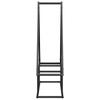 Firewood Rack Black 80 x 25 x 90 cm Cold Rolled Steel