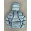 Unisex Winter Warm Cotton Puffer Jacket With 3D Star Embroidery Loose Fit Multiple Colors Available