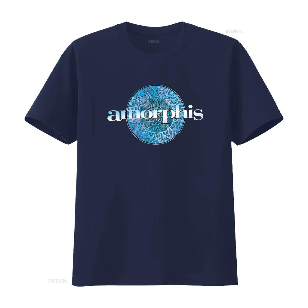 Amorphis Elegy Design T Shirt Rock Band Inspired Print vintage Stylish fashion Top For Everyday Wear Stretched Unisex