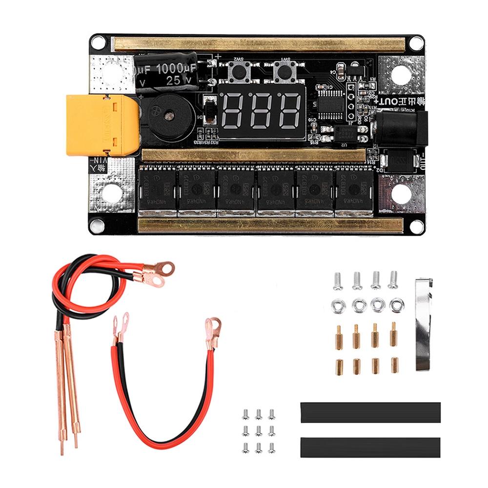GX591 Lithium Battery Spot Welder DIY Kit Handheld Portable Mini Spot Welder Control Board 18650 Cell Spot Welder 8-24V 99-Speed