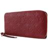 Louis Vuitton Zippy Wallet Purse M60737 Slys Red Monogram Ann Platt Women Used