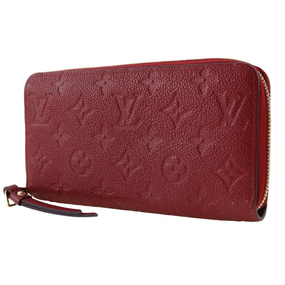 Louis Vuitton Zippy Wallet Purse M60737 Slys Red Monogram Ann Platt Women Used