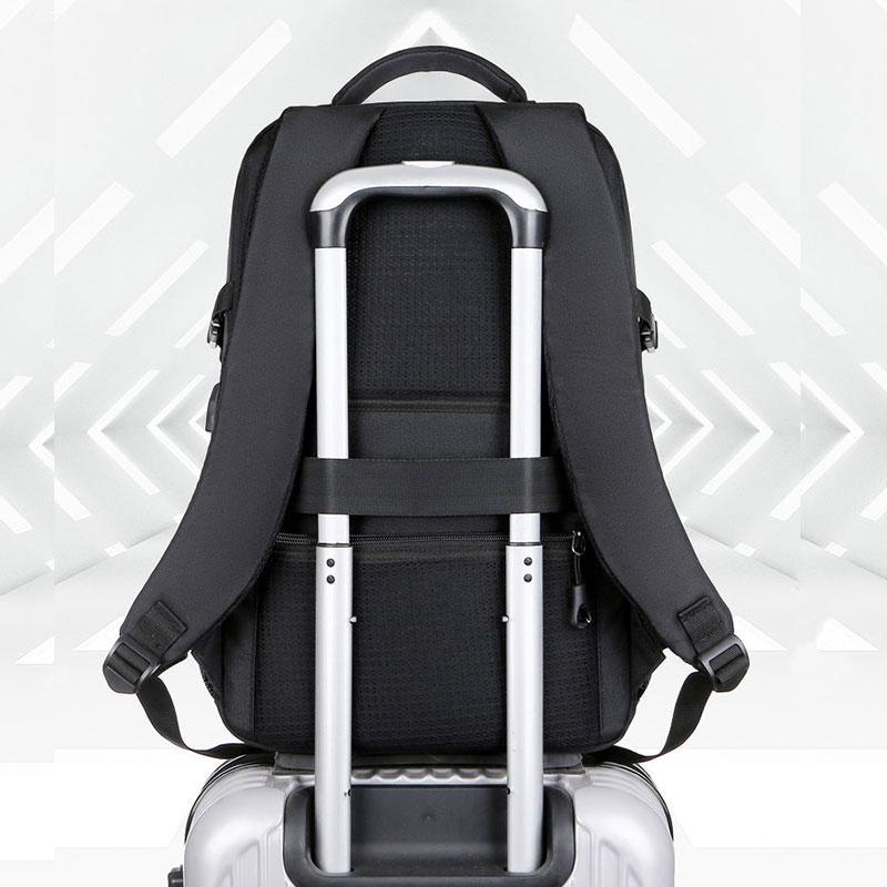 Men's Backpacks  Large Capacity Nylon Business Laptop Bag Multifunctional School Bag With USB Port Men Travel Backpack