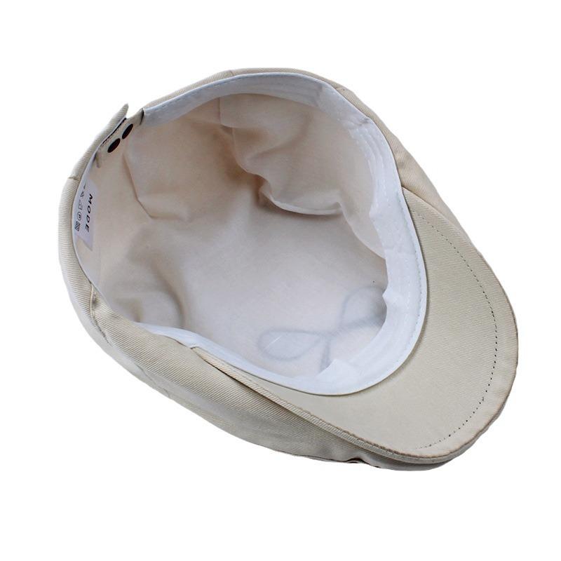 Bow Embroidery Forward Cap Women's Beret Peaked Cap Spring Summer Painter's Cap