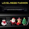 Christmas Santa Claus & Elk Car Air Vent Clip, 3D Resin Aromatherapy Fragrance Ornament, Auto Interior Decoration Accessories