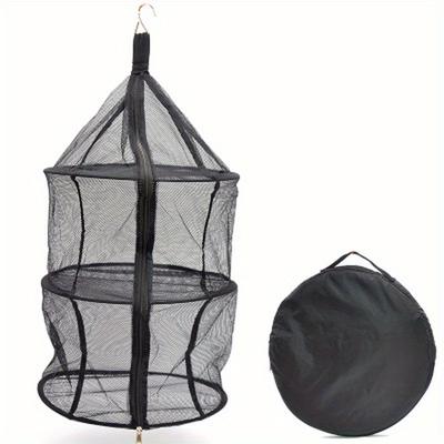 Drying Net Three-layer Folding Storage Net Bag Multigrain Cereal Drying Net Fruit Vegetable Organizer Outdoor Drying Rack