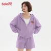 Baleno Women's American Retro Zip-Up Hoodie