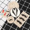 DIY Silicone Cake Mold Men Ladies Party Dress Moustache Fondant Cake Decorating Tools Chocolate Mold Kitchen Baking Molds