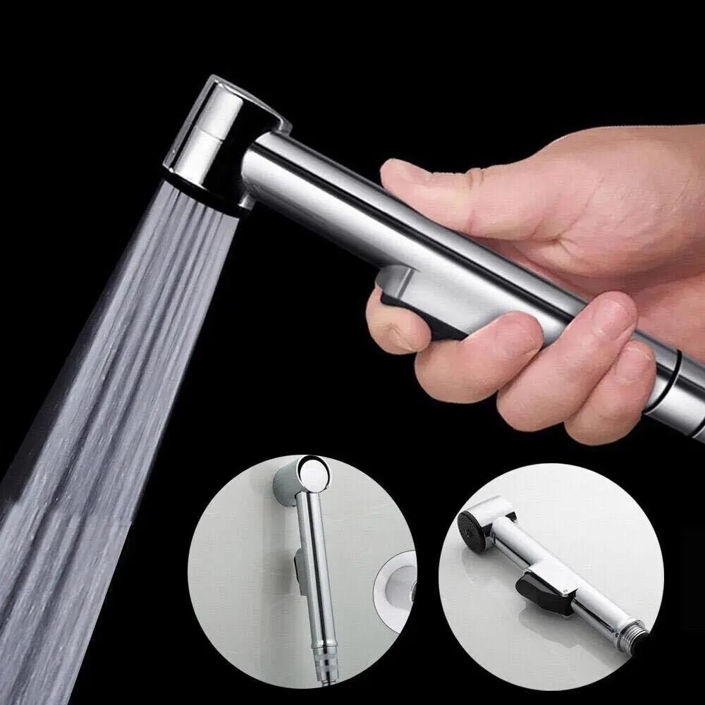 Selbstreinigender Edelstahl Hygienischer Hand-Schlauchsprüher Muslimischer Shattaf Sprüher-Set Duschkopf Toilette Dusche Bidet