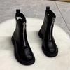 Internet Celebrity Women Thin Boots 2025 Autumn and Winter New Fashion Versatile Comfortable Platform Front Zipper Martin Boots Women