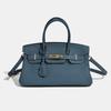 2025 Hot Women's Bag Platinum Fashionable All-matching Commuter Top-layer Cowhide Cross-body Handbag