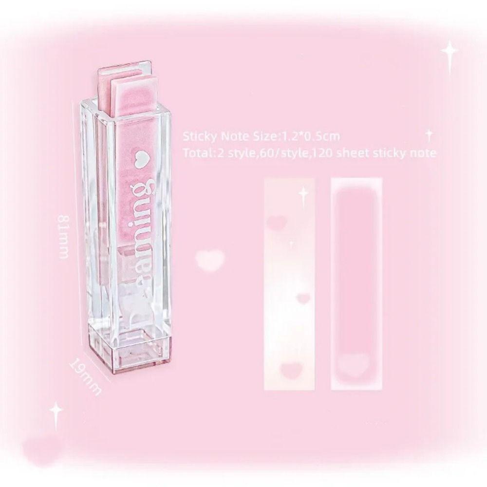 

120sheet Gradient Color Gradient Color Sticky Note Butterfly Moon Mini Notepad DIY Journal рожевий