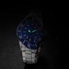 Men's Analog Waterproof Watch Stainless Steel Band Simple Stylish Silver Accessory