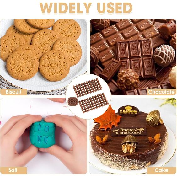 Polymer Clay Molds,Pottery Stamps for Clay Personalized,Number & Letter Stamps for Clay,Suitable for Baking Enthusiasts to Make Cake and Biscuit