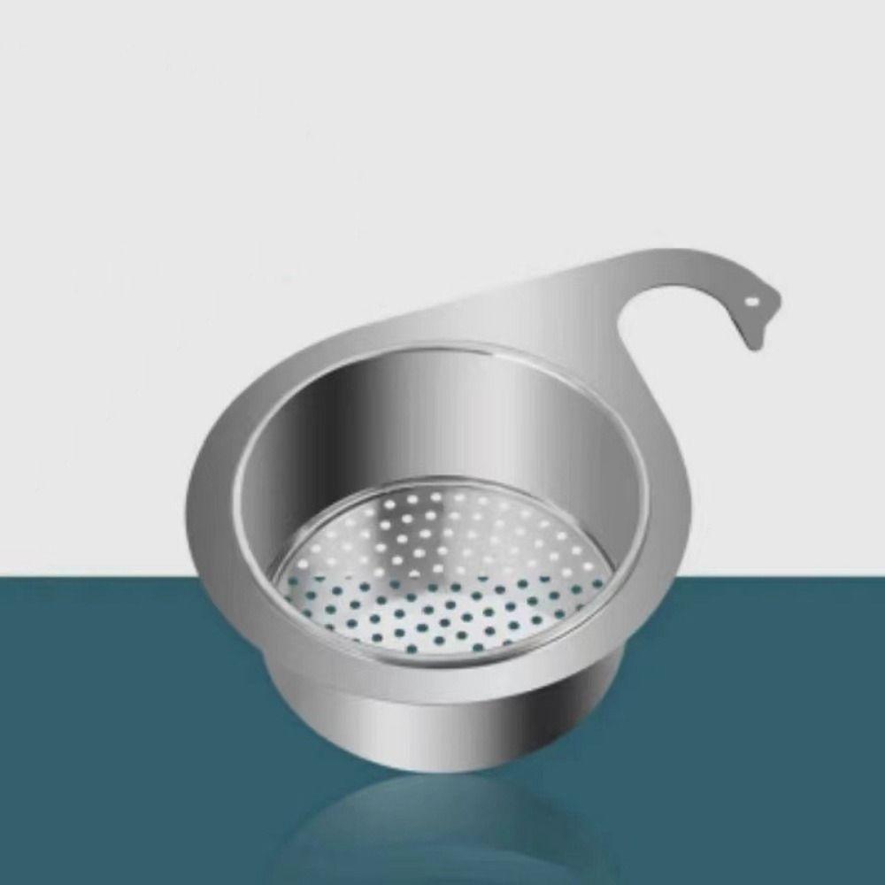 Torr Våt Separation Svanformad Diskho Avloppskorg Hängande Frukt Grönsaks Avrinningsställ Badrum