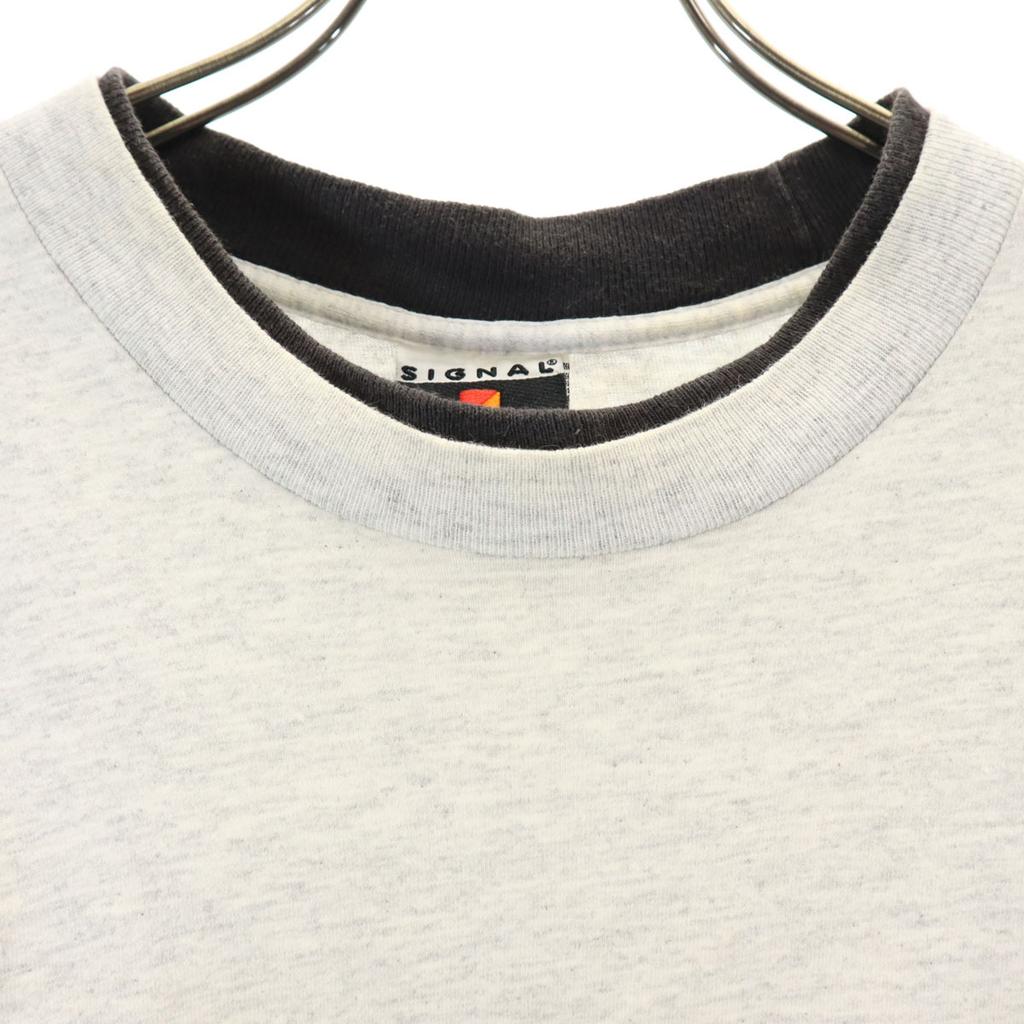 SIGNAL SPORTS 90s Made In USA Old Animal Print Short Sleeve T-shirt M Men's Used