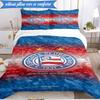 3PCS Esporte Clube  Printed Soft Bedding Set,Including 1pc Duvet Cover And 2pcs Pillowcases Perfect for Bedroom, Dormitory, Fan gift