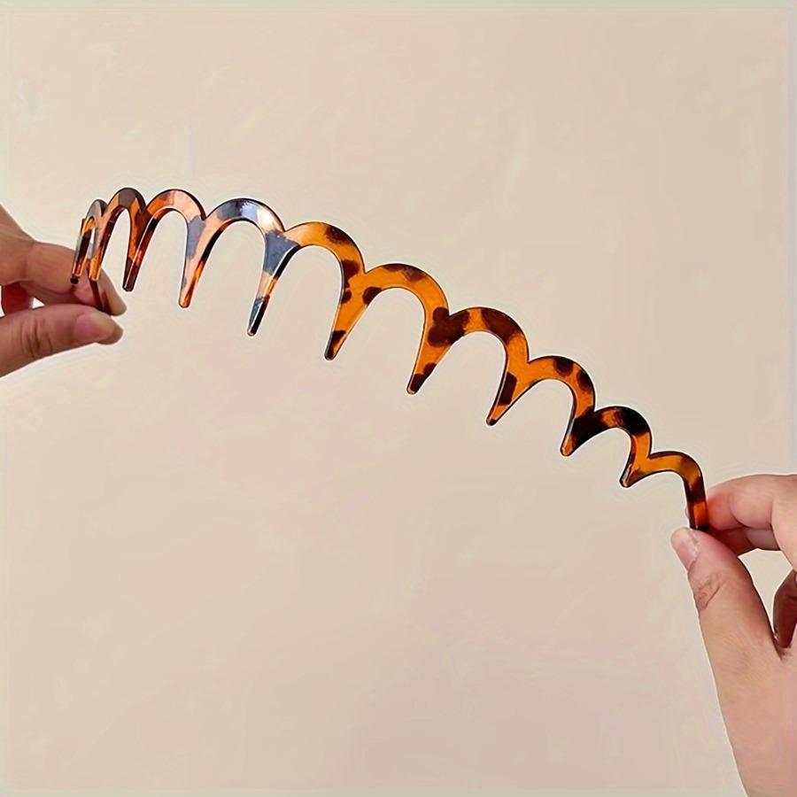 Women's Summer Wave Hair Band: Everyday Versatile, High Top Design, Tooth Comb, Retro Style, Elegant Hawksbill Wave Hair Band-non-slip Design