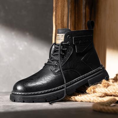 Mode 2025 Bottes Décontractées pour Homme Hautes Chaussures de Marque de Luxe pour Homme Haute Qualité Confortable Offre Mode Bottes de Randonnée d'Extérieur en Cuir