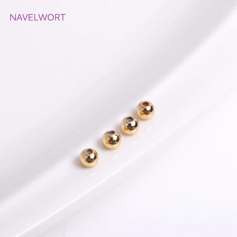 

Brass 18K Gold Plated Insert Silicone Spacer Beads Accessories For Jewelry Making Findings 10 pieces