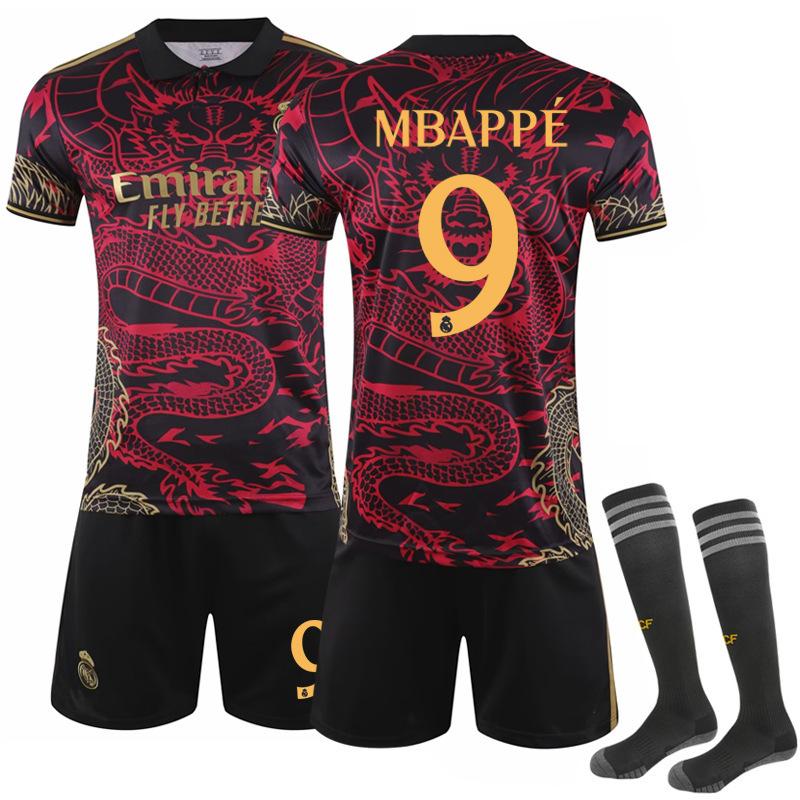 24/25 Costum model Dragon Real Madrid Echipamente de Fotbal Set Tricou cu Șosete