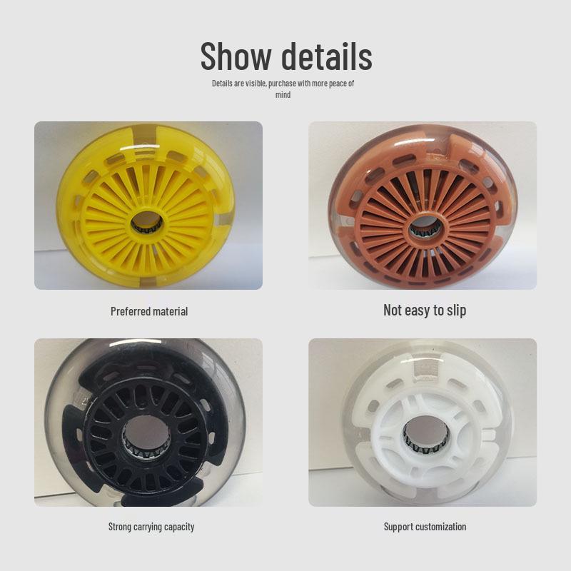 Cross-Border Extreme Scooter Wheels: Wear-Resistant, Silent Polyurethane Flashing Wheels