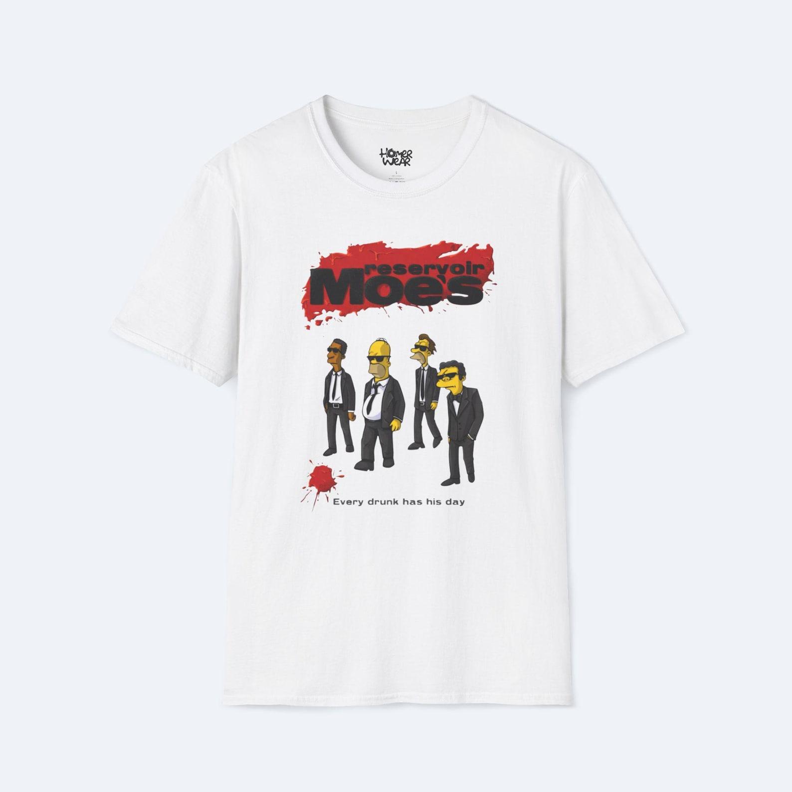 Reservoir Moes T-Shirt - Simpsons Parody Graphic Tee - Retro Cartoon Movie Mashup Shirt - Unisex Pop Culture Streetwear Gift Idea 2XL