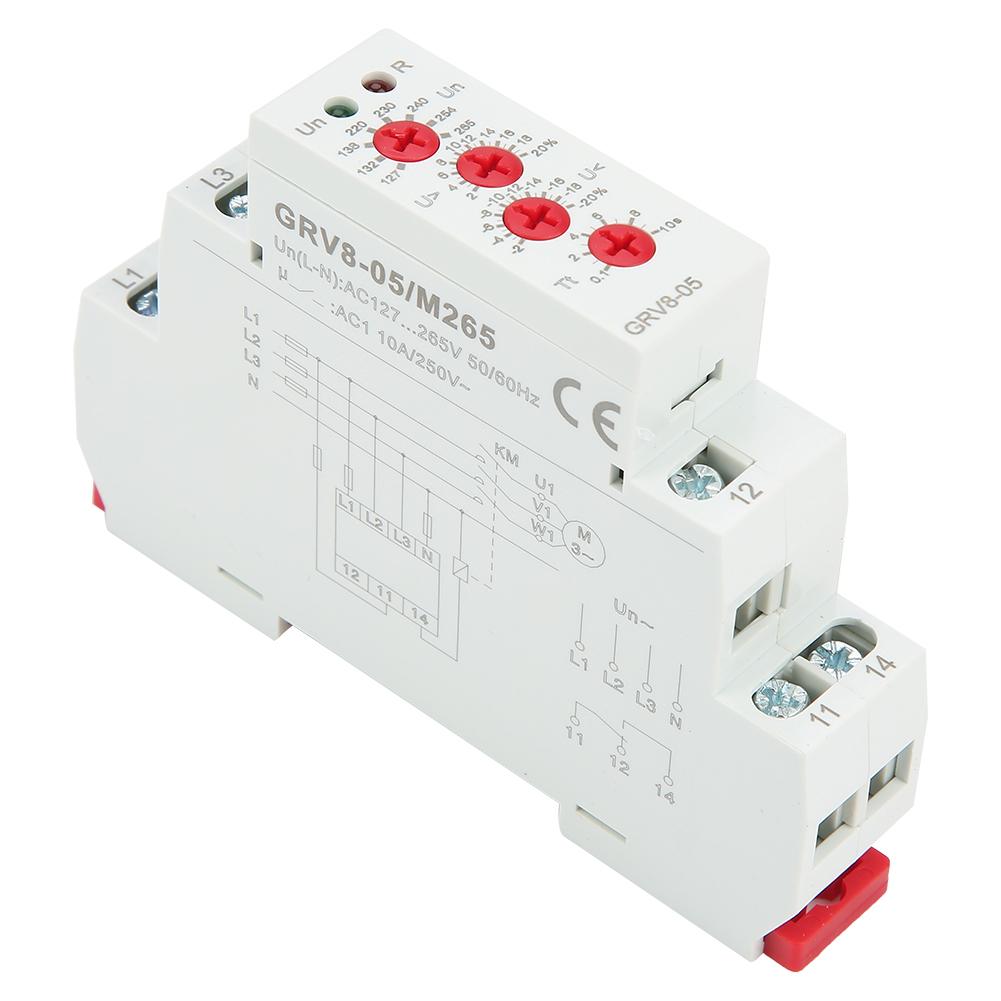 GRV8 05 3 Phase Voltage Monitoring Relay Phase Sequence Phase Failure Protection M265
