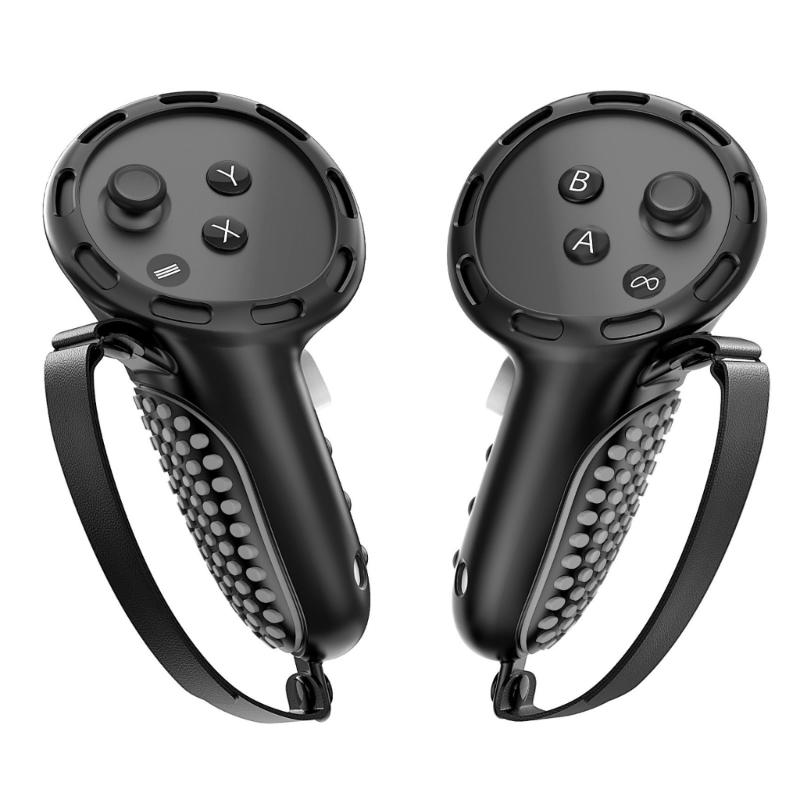 

Silicone Handle Sleeve Ergonomic Designing Accurate Positioning For 3S Adjustable Hand Straps черный серый