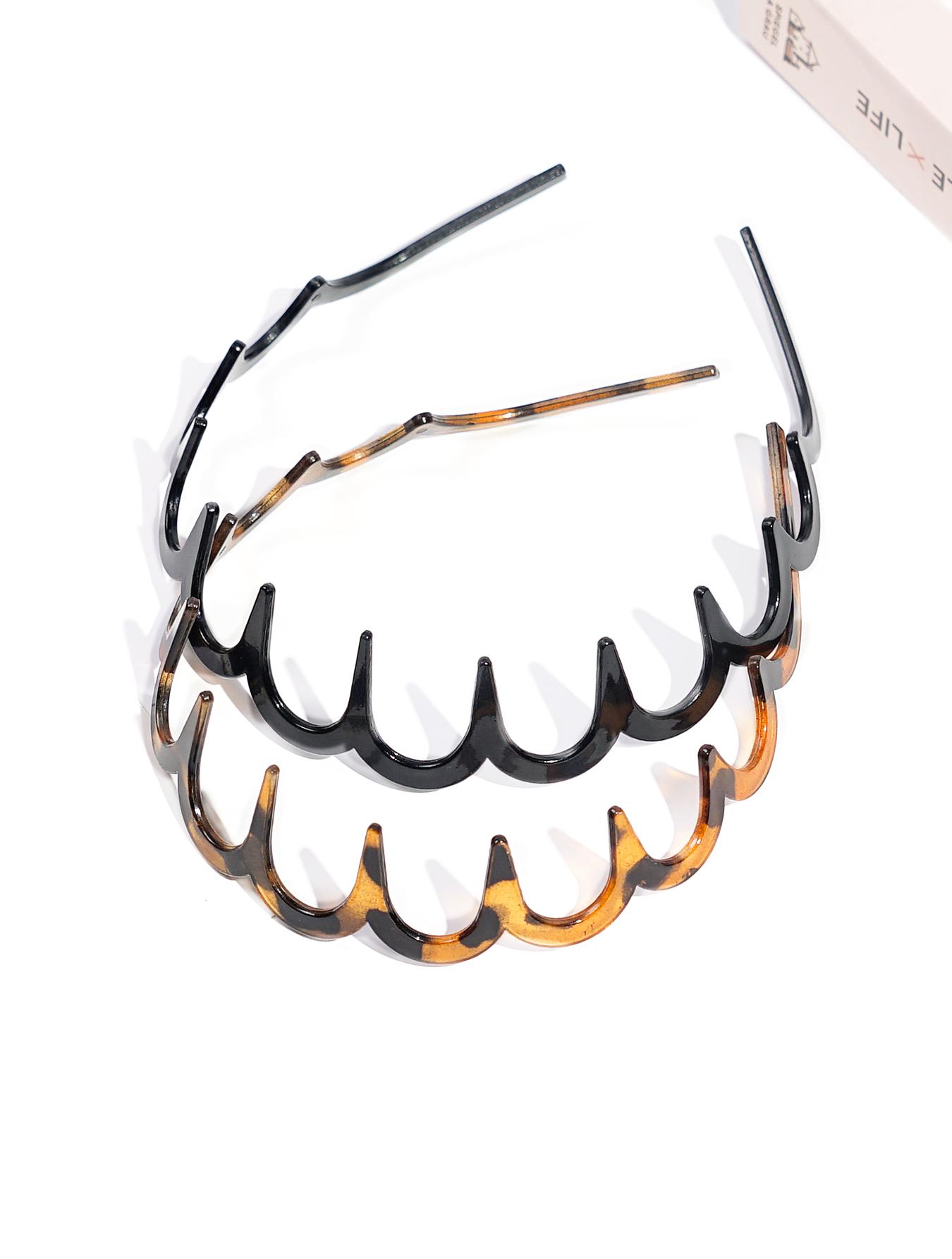 

Набор из 2/3 шт. Модные повязки для волос для женщин Нескользящая повязка на голову Волнистая смола Простой обруч для волос Умывание лица Повязка для волос Аксессуары для волос для девочек