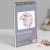 Hardcover Sketch Book Spiral Wire Bound 25 Sheets Acid Free No Bleed Thick Paper Artist Art Student Sketching Drawing Writing Sketchbook Art Supplies