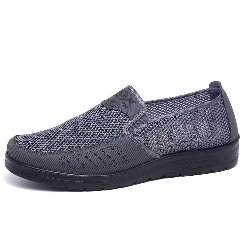 ****** and Summer New Old ******* Cloth Shoes Single Mesh Shoes Breathable One Pedal Single Shoes S**t Sole Middle-aged and Elderly Father Shoes