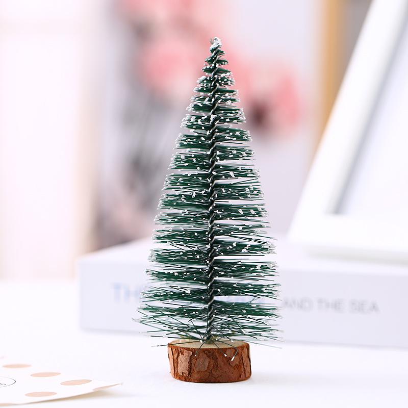 Lighthouse-Shaped Flocked Cedar Mini Christmas Tree Ornament