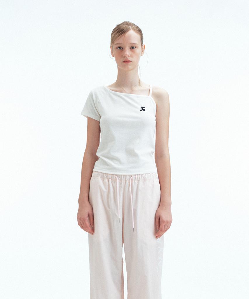 REST&RECREATION Unbalanced Knit Top - Ivory
