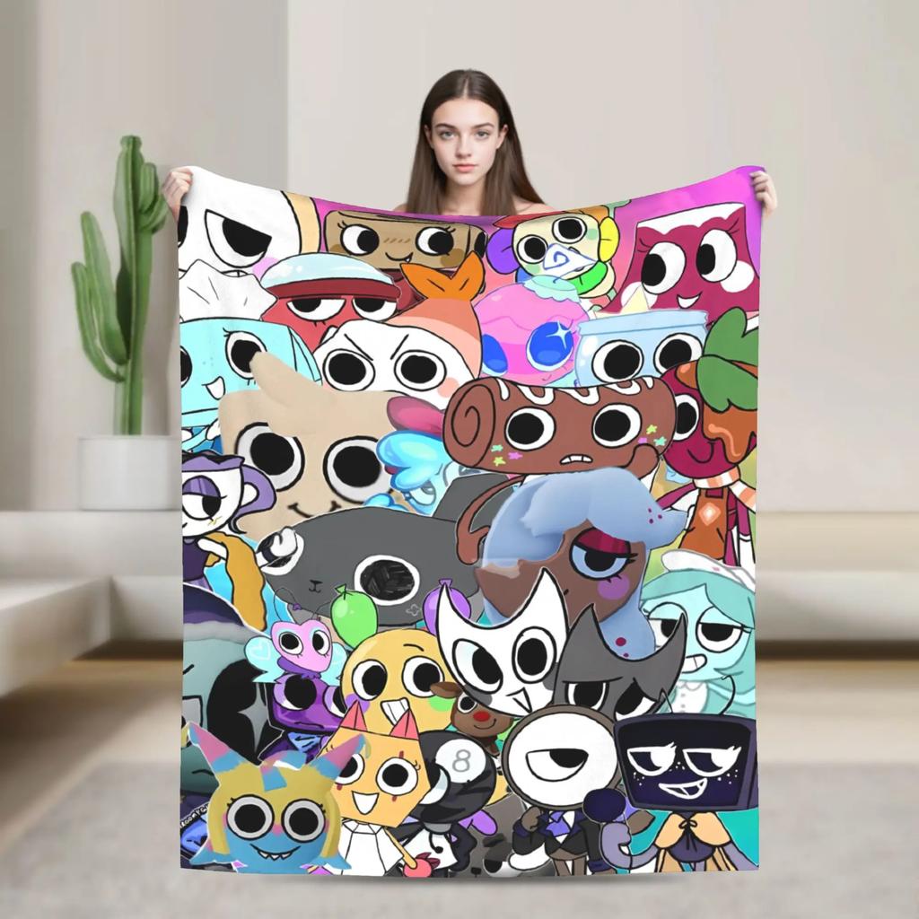 Super miękki koc Bassie Dandys World na kemping Pluszowa pościel Flanelowe narzuta na łóżko Pokrowiec na sofę