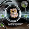 2D flat owl car vent clip decorative diffuser (fragrance not included), car interior decoration, aromatherapy clip, ideal for holiday gifts