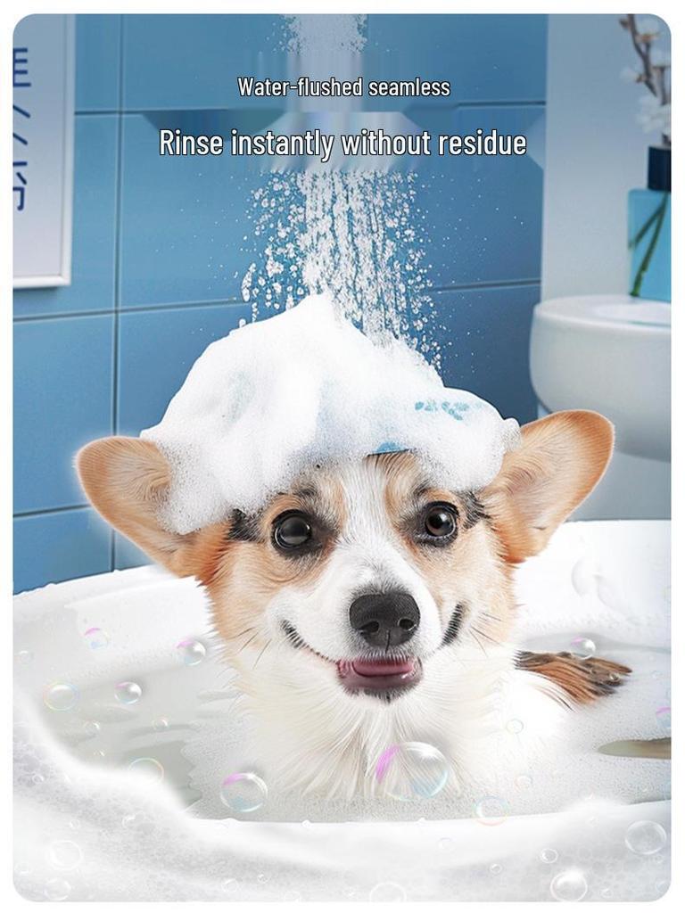 Mașină de Baie Spumantă Reîncărcabilă pentru Animale de Companie, Câini și Pisici