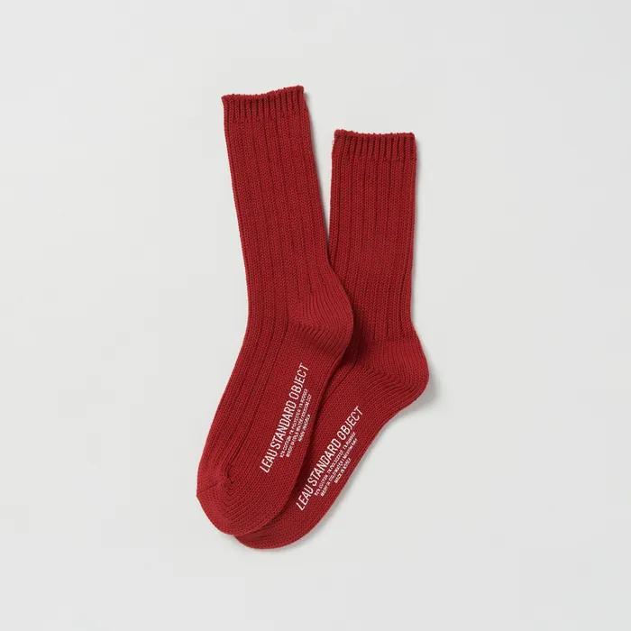 Leau Cotton Socks_red