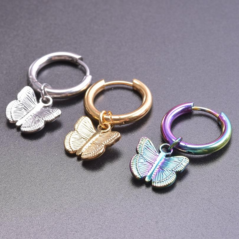 High Quality Aretes Stainless Steel Earrings For Women Men Punk Accessories Ear Piercing Fashion Kpop Jewelry Pendientes Mujer
