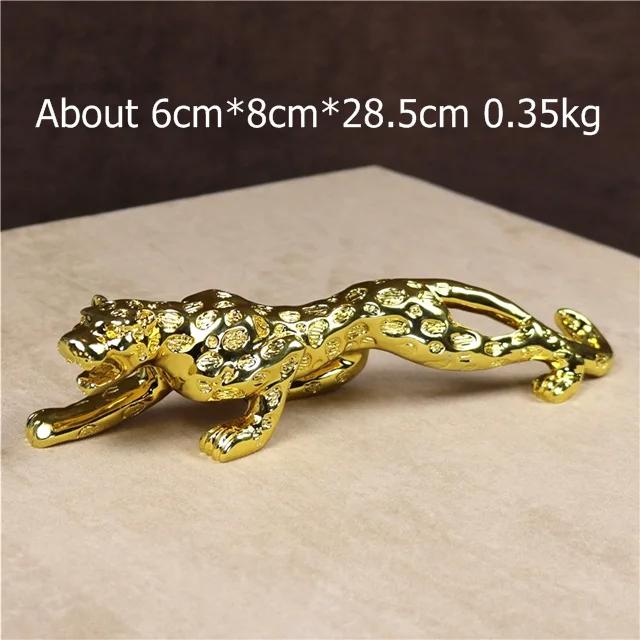 

10 Electroplated Leopard Miniature Resin Panther Figurine Predator Decor Gift and Craft Ornament Embellishment Accessories M