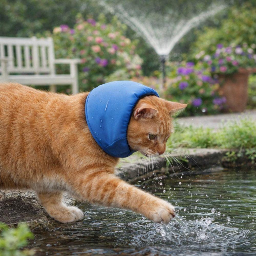 Orejeras Impermeables para Perros Protección Auditiva Reducción de Ruido Capucha Calmante para Mascotas Comodidad Elástica Gorro Elástico para Baño de Mascotas Aseo