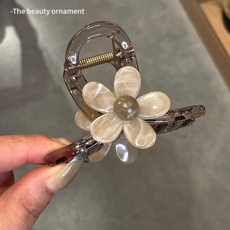 

2023 Корейский стиль Средний размер Цветочная заколка-клип для волос для женщин