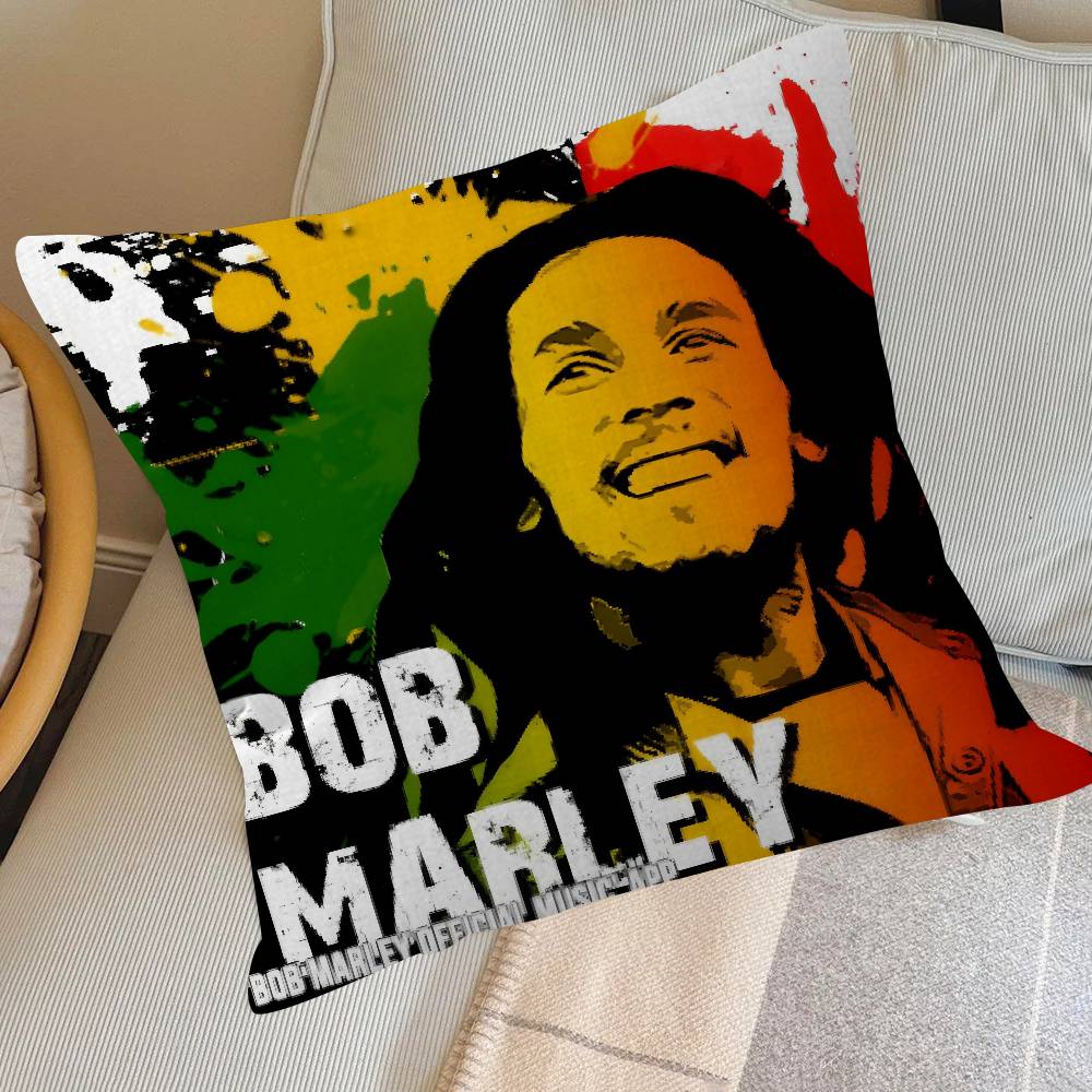 Classic Bobs Marley & T-The Wailers Cushion Cover Decorative Pillow Sofa Home Decor Case Pillow Cases