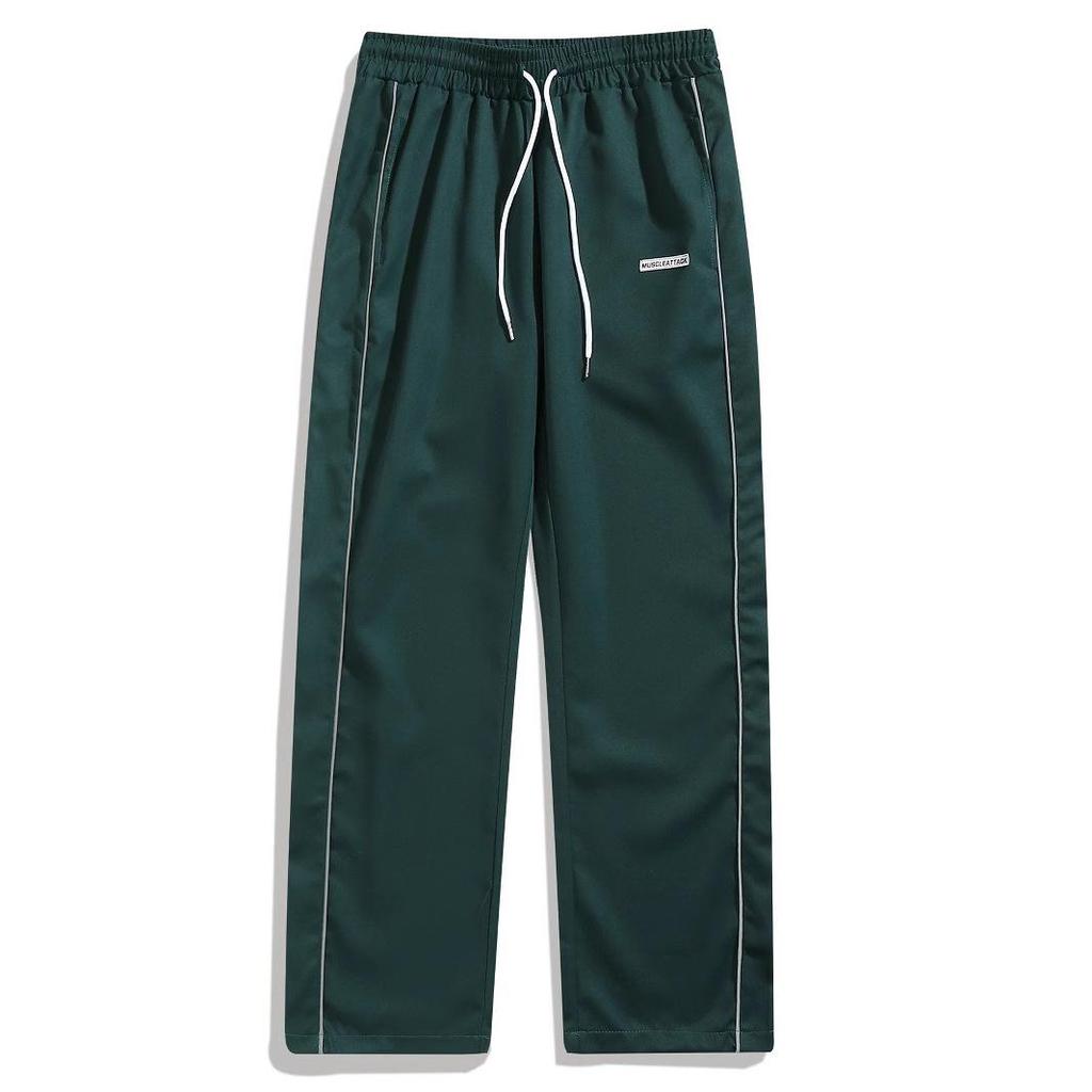 Men's Retro European High Street Trend Joggers - Autumn Casual Woven Pants