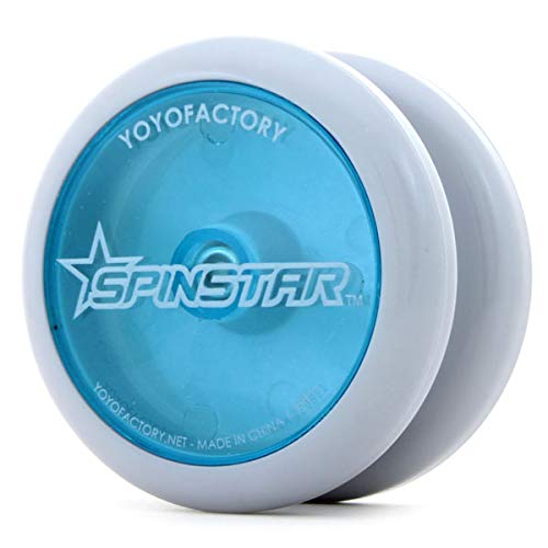 Yo-Yo Factory SpinStar Beginner Yo-Yo DVD Included White Glow Blue Cap