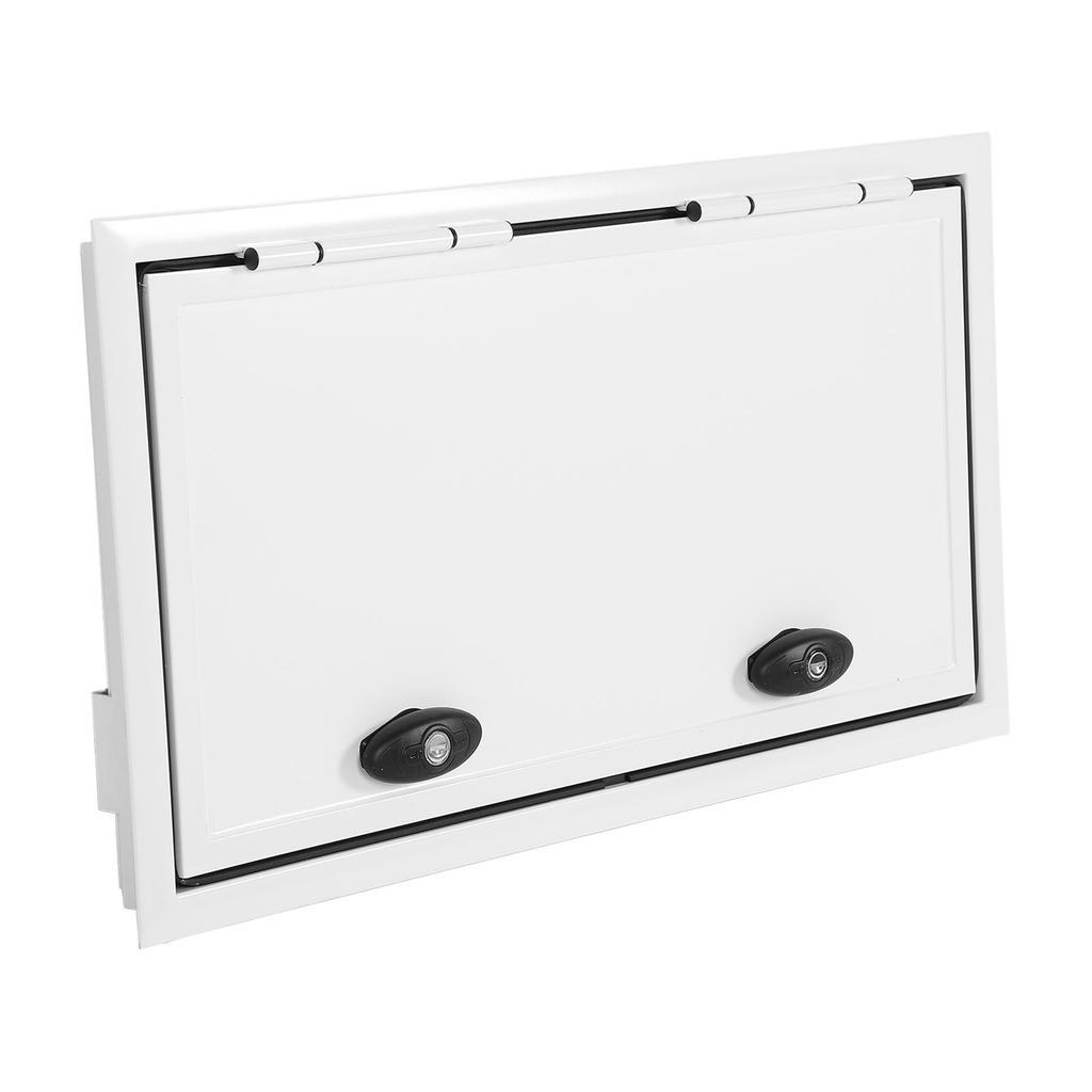 Rv Storage Hatch Door 26x14 Inch UV Resistant Aluminum Alloy Square RV Baggage Door with Lock